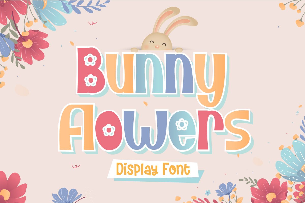 Bunny Flowers | Display Font cover image.