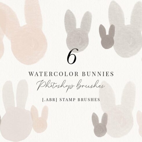 Watercolor Bunny Brushescover image.