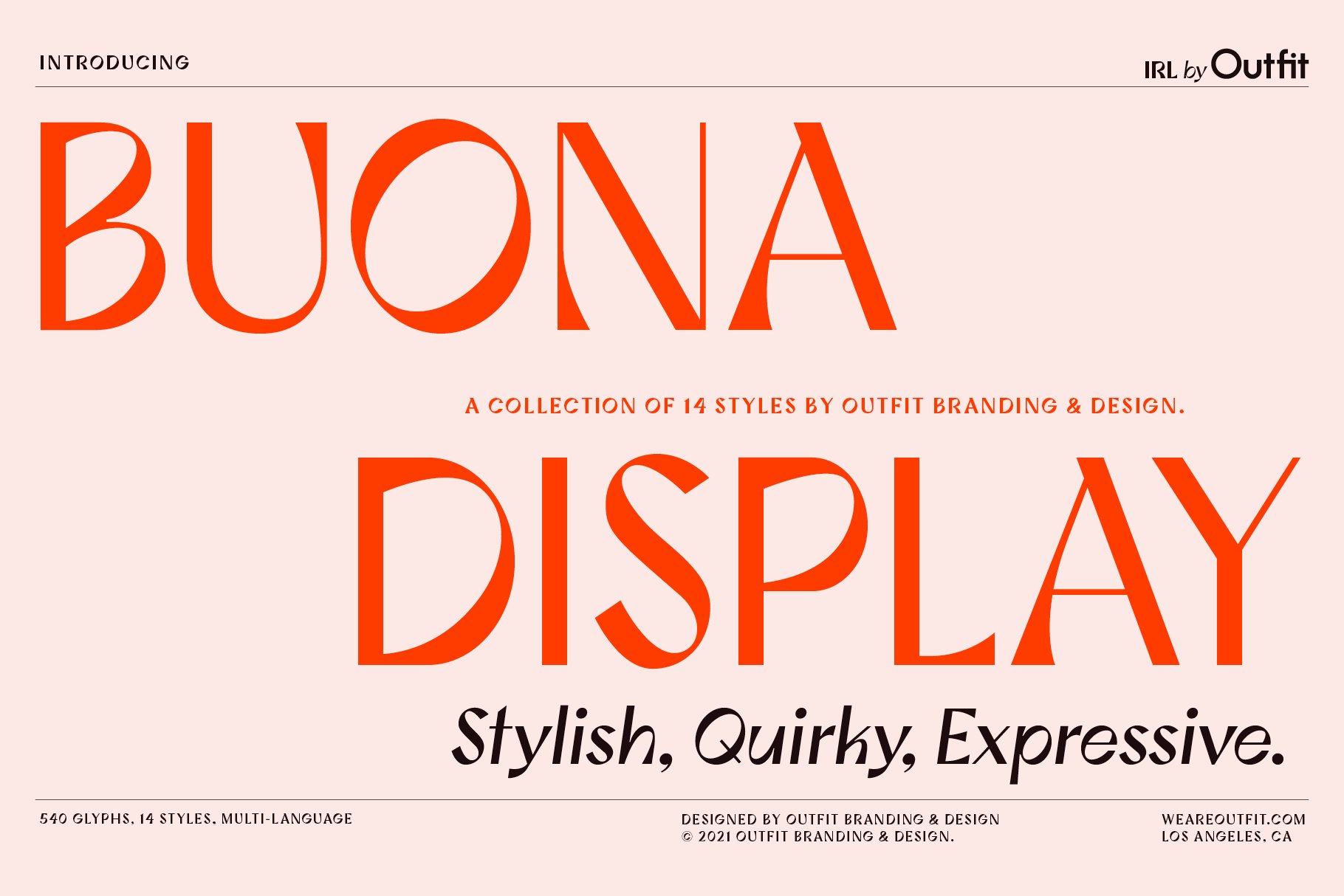 Buona Display Font Family cover image.