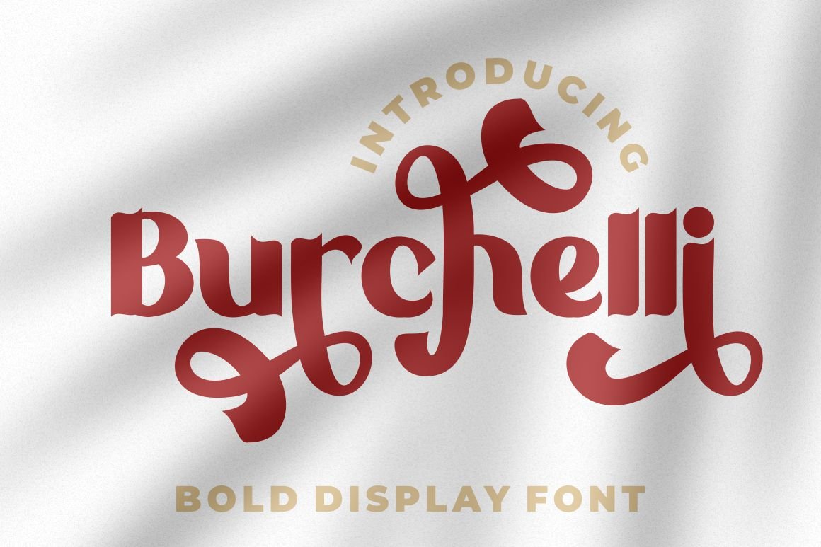 Burchelli - Bold Display Sans Font cover image.