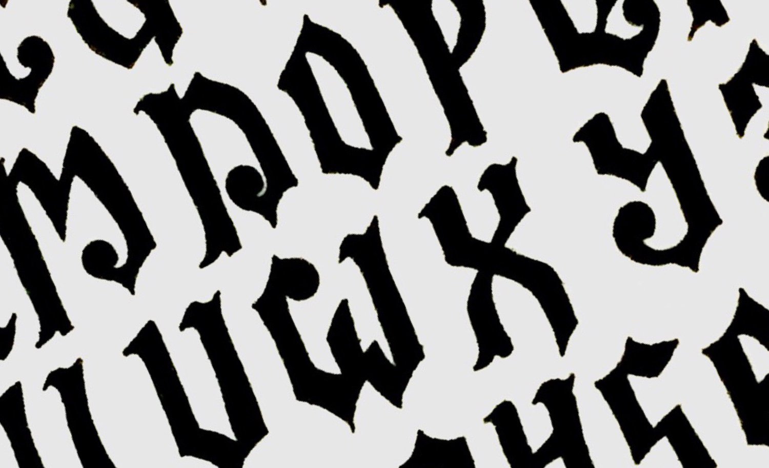 Bless the Witches: Gothic Typeface preview image.