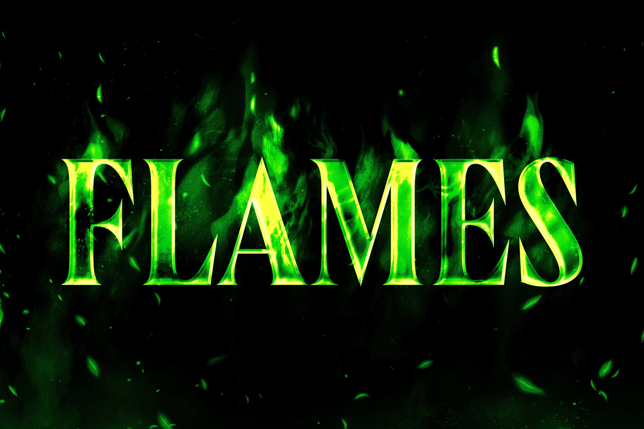 Burning Flames PS Text Effectpreview image.