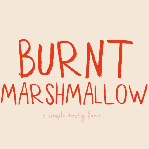 Burnt Marshmallow Font cover image.