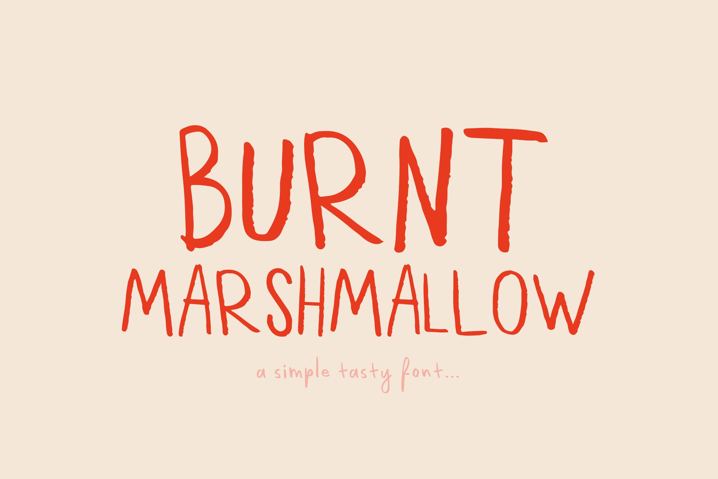 Burnt Marshmallow Font cover image.