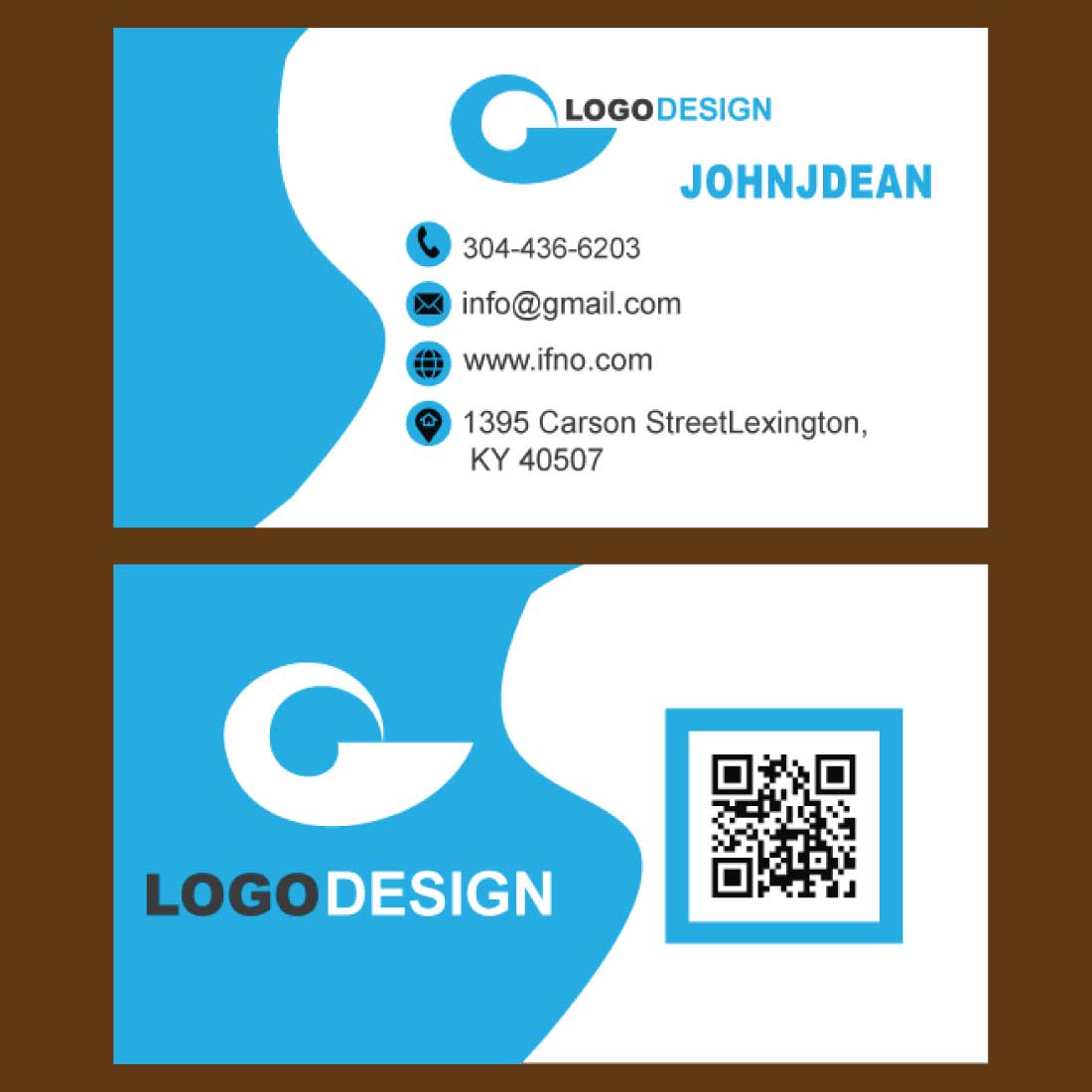 BLUE BUSINESS CARD TEMPLATES preview image.