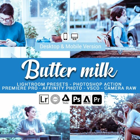 Butter milk Lightroom Presetscover image.