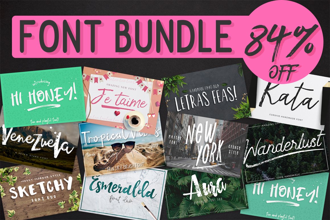 16 FONTS IN ONE - 84% DISCOUNT!! cover image.