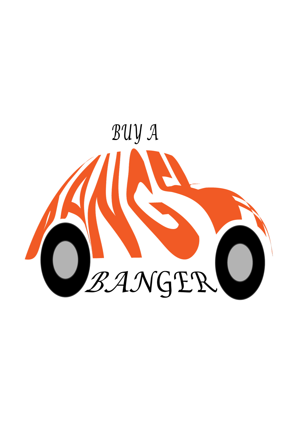 Buy a Banger (Volks Wagon) - TShirt Print Design pinterest preview image.