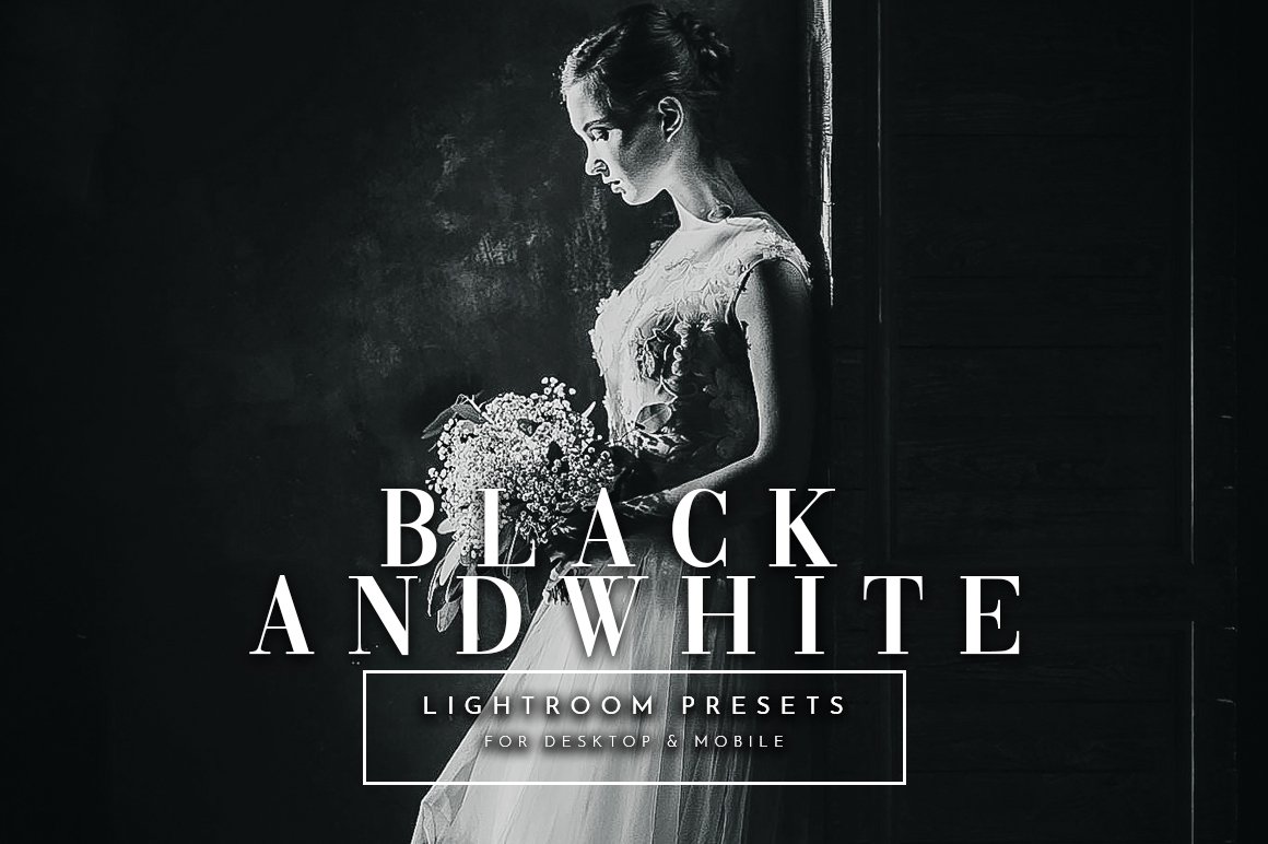 Black&White Lightroom Presets Packcover image.