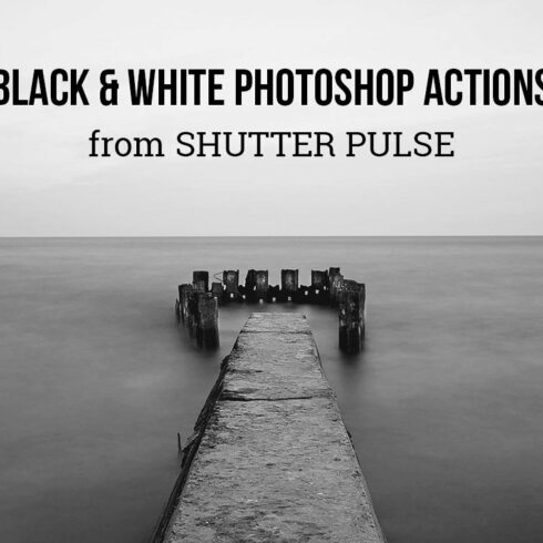 Black & White Photoshop Actionscover image.