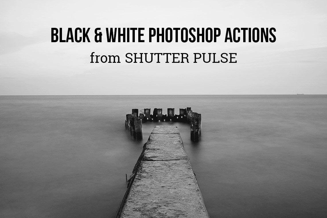 Black & White Photoshop Actionscover image.