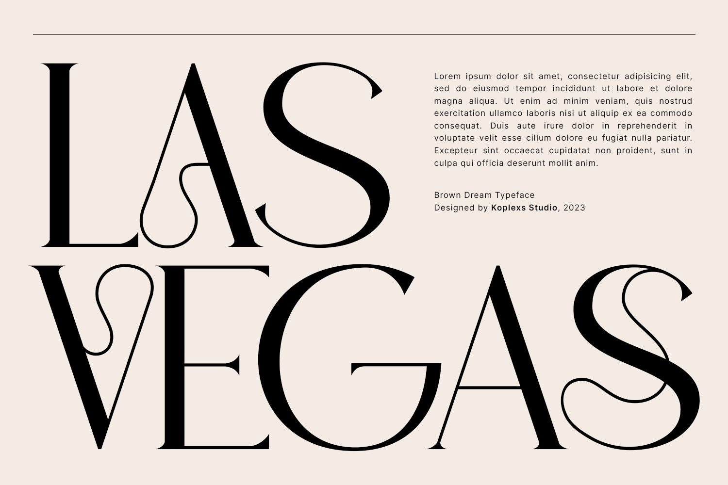 Brown Dream - Modern Stylish Serif preview image.