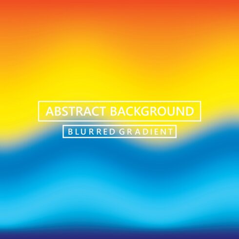 Abstract blurred gradient mesh background vector cover image.