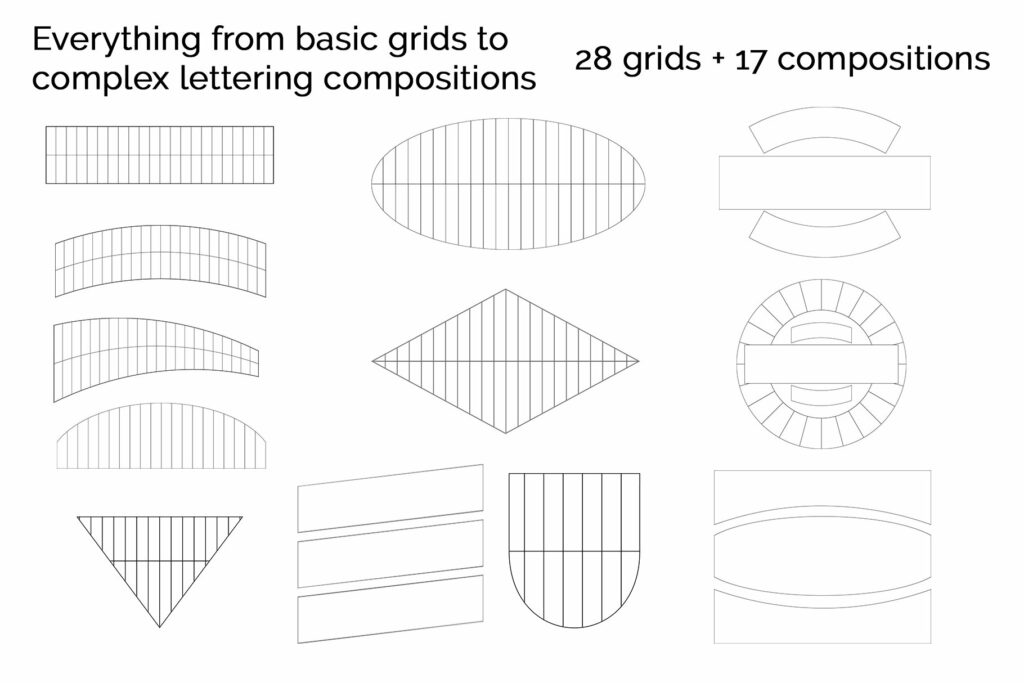 Lettering Grid Layout Procreate Pack – MasterBundles