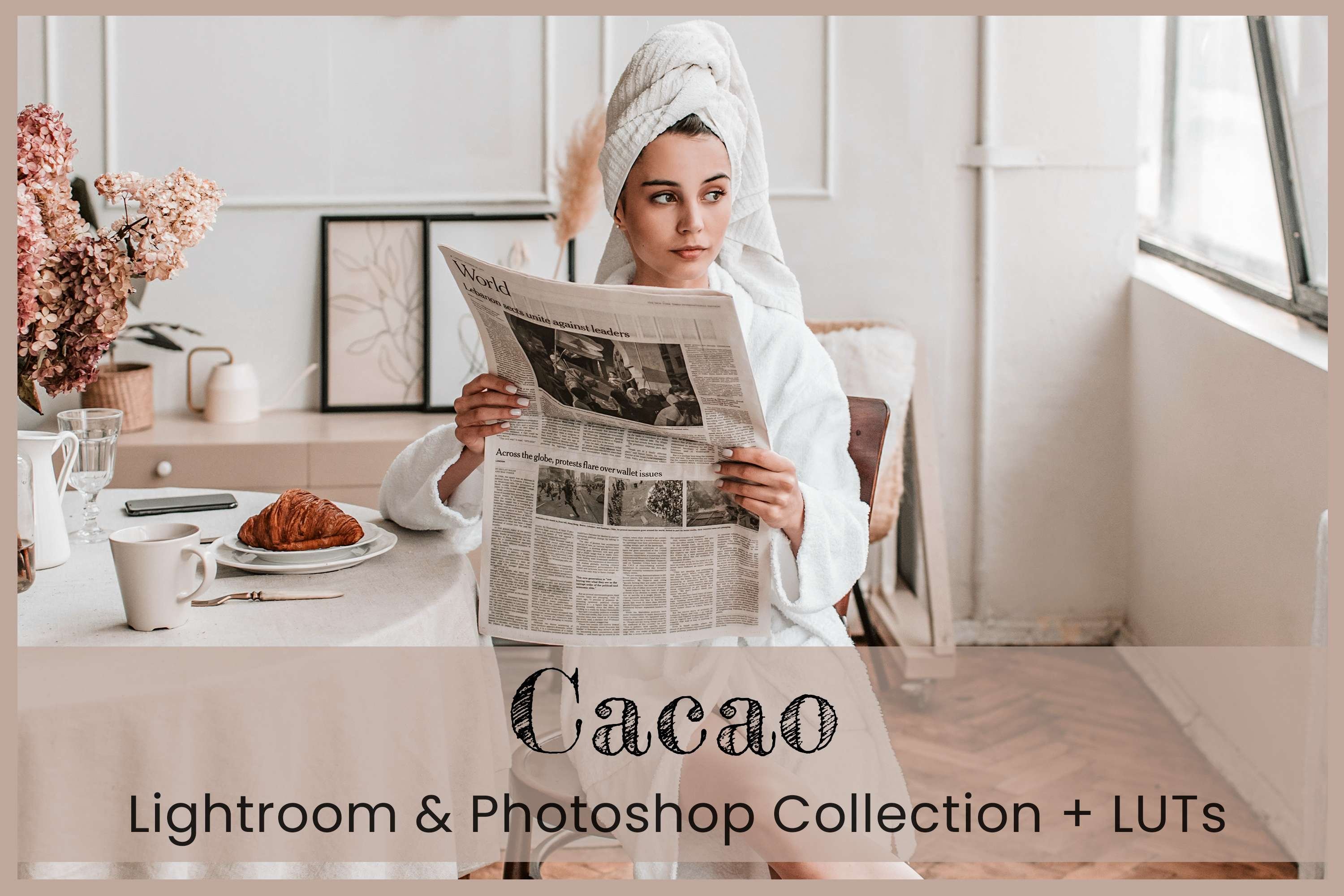 Cacao Photoshop Action Lightroom LUTcover image.