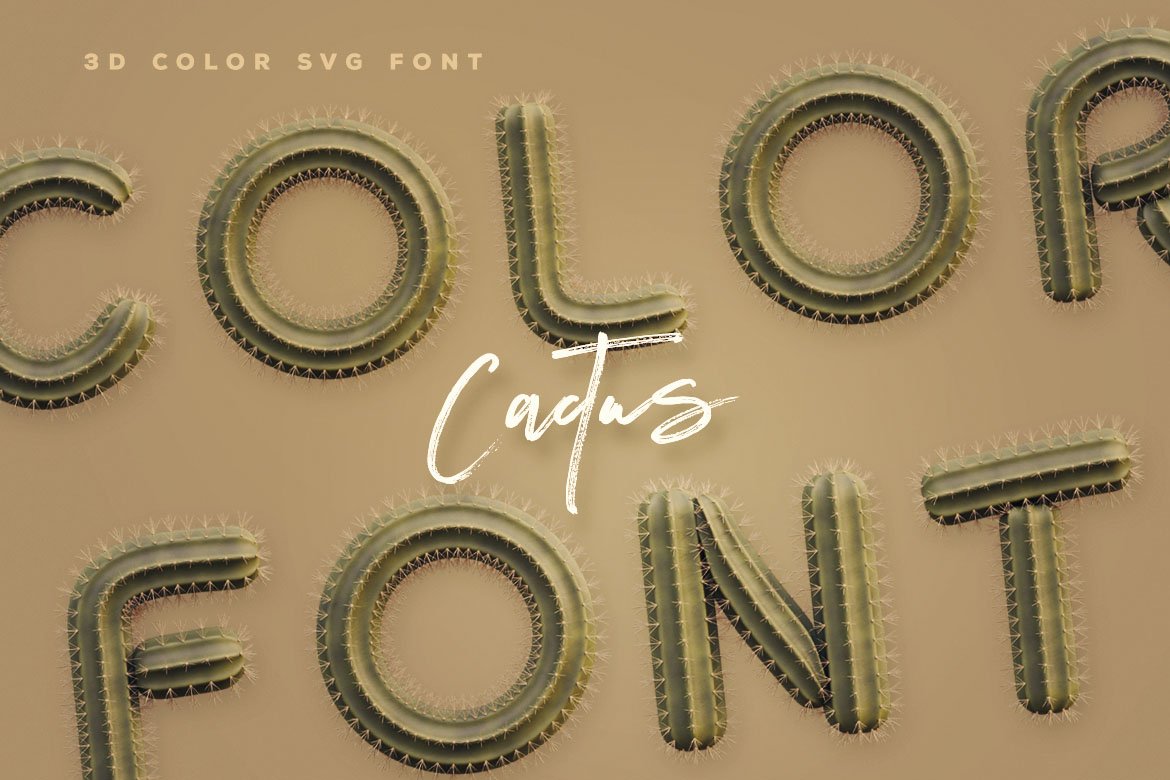 Cactus - Color Font cover image.