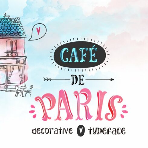 Cafe de Paris, Typeface with Bonus cover image.