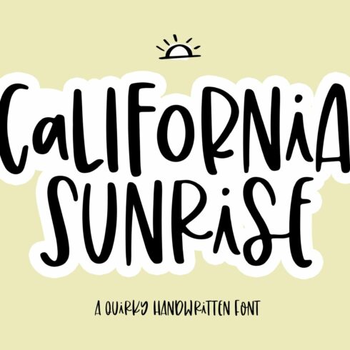 California Sunrise Font cover image.