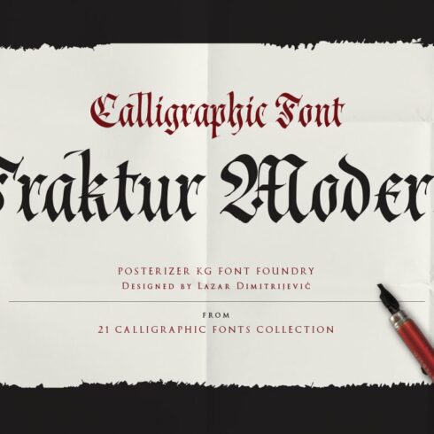 Cal Fraktur Modern font cover image.