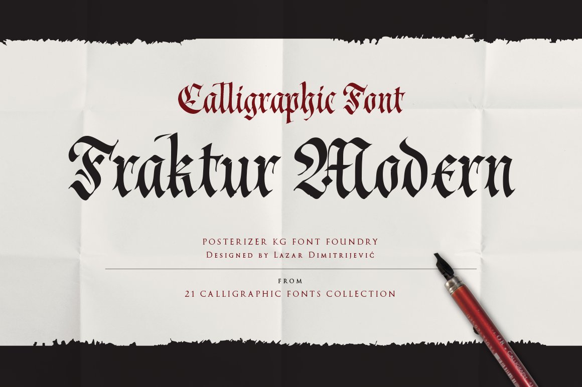 Cal Fraktur Modern font cover image.
