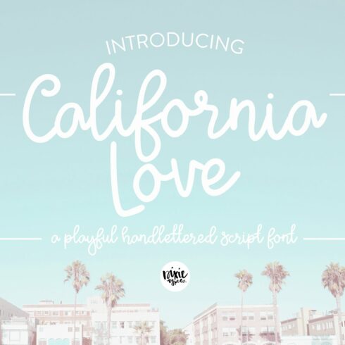 California Love Script Font cover image.