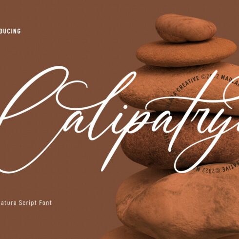 Calipatrya Signature Script Font cover image.