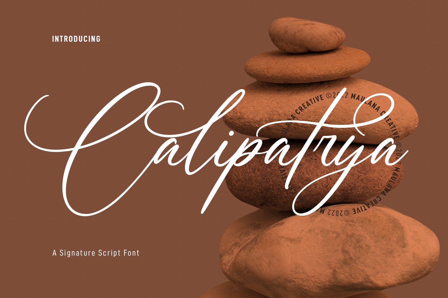 Calipatrya Signature Script Font cover image.