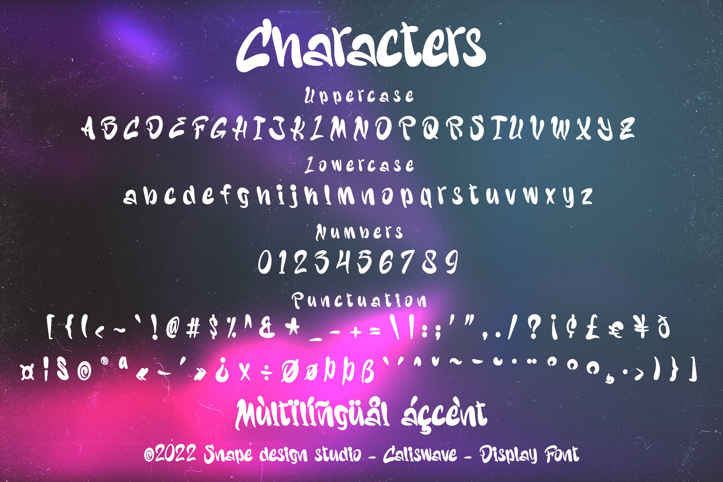 Caliswave - Display Font preview image.