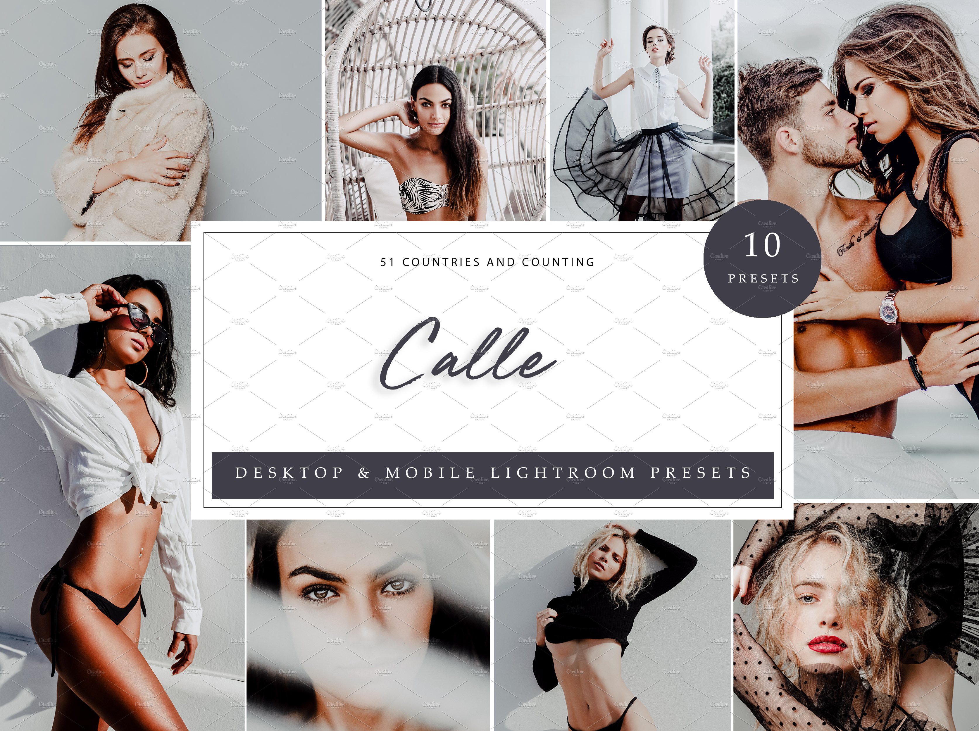 10 x Lightroom Presets, Callecover image.