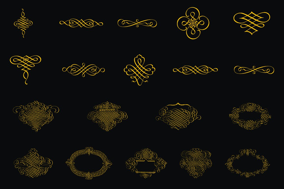 CalligraphiaLatina, ornaments