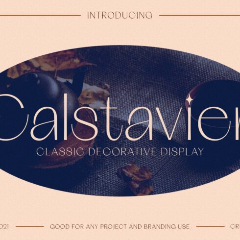 Calstavier Decorative Display Font cover image.