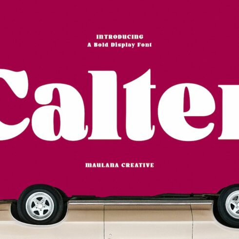 Calter Serif Bold Display Font cover image.