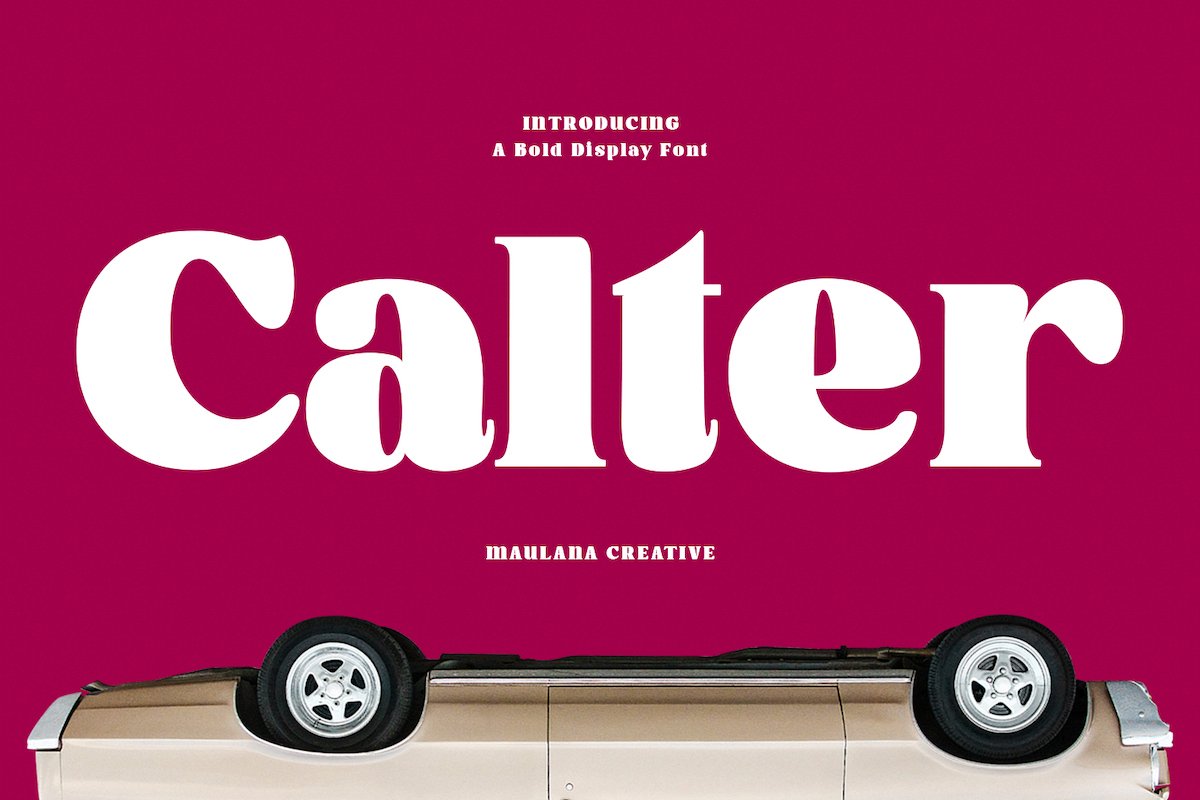 Calter Serif Bold Display Font cover image.