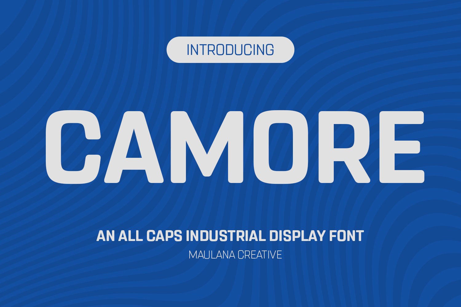 Camore Sans Serif All Caps Font cover image.