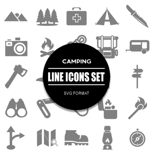 Camping Icon Set cover image.