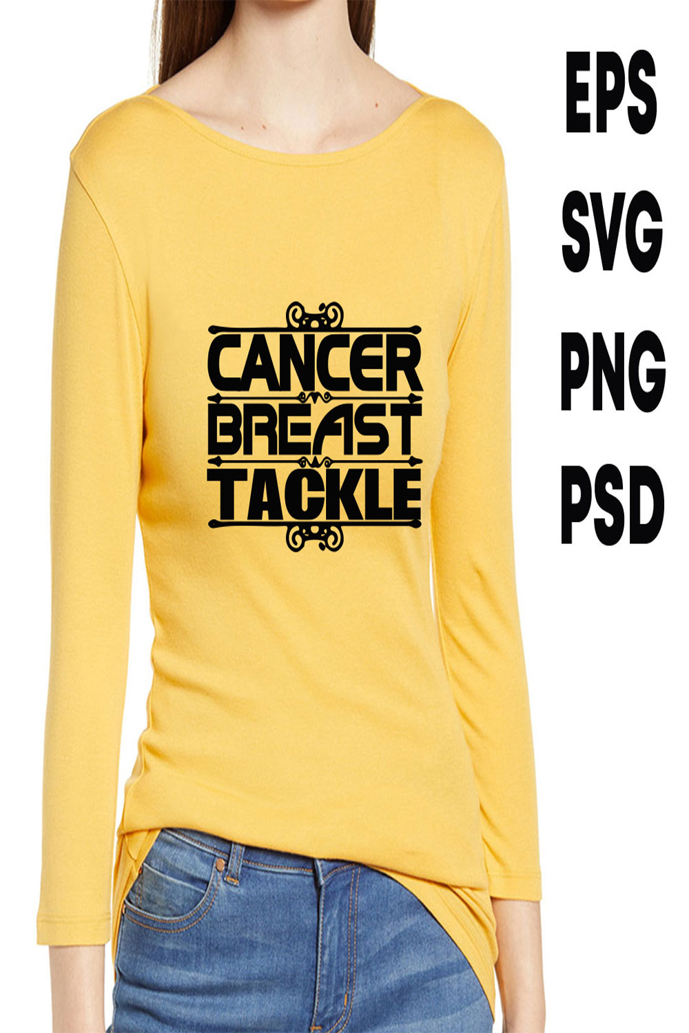 Cancer Breast Tackle pinterest preview image.