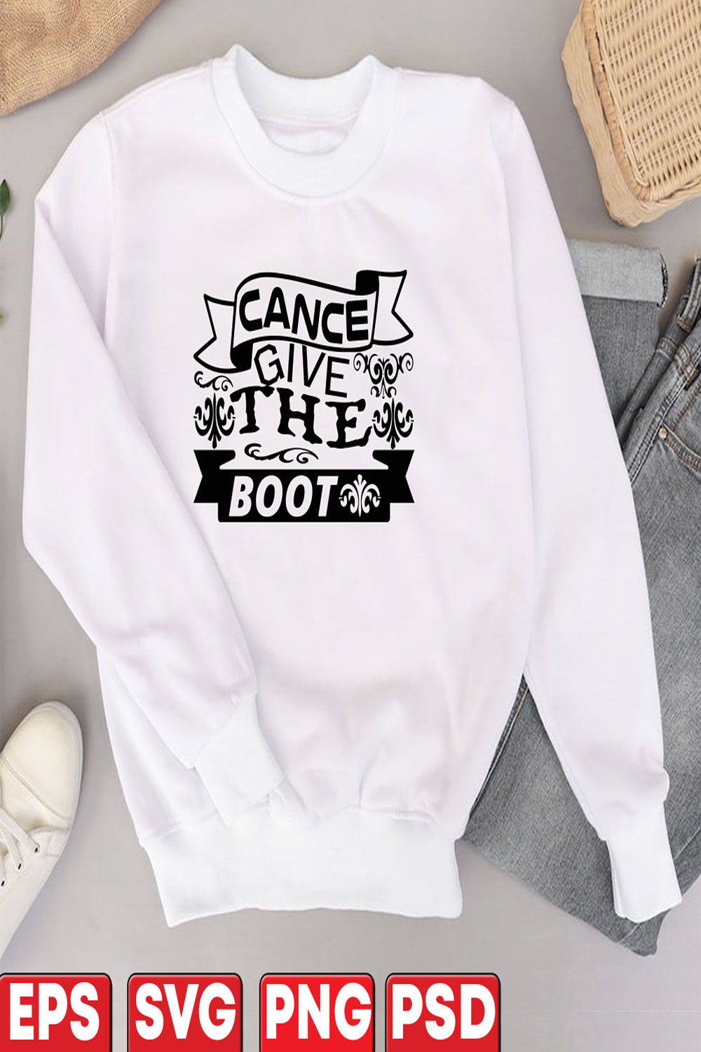 Cancer Give The Boot pinterest preview image.