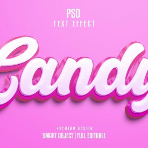 Candy Editable 3D Text Effectcover image.