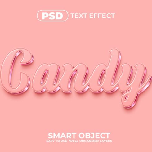 Candy 3d Editable Text Effect Stylecover image.