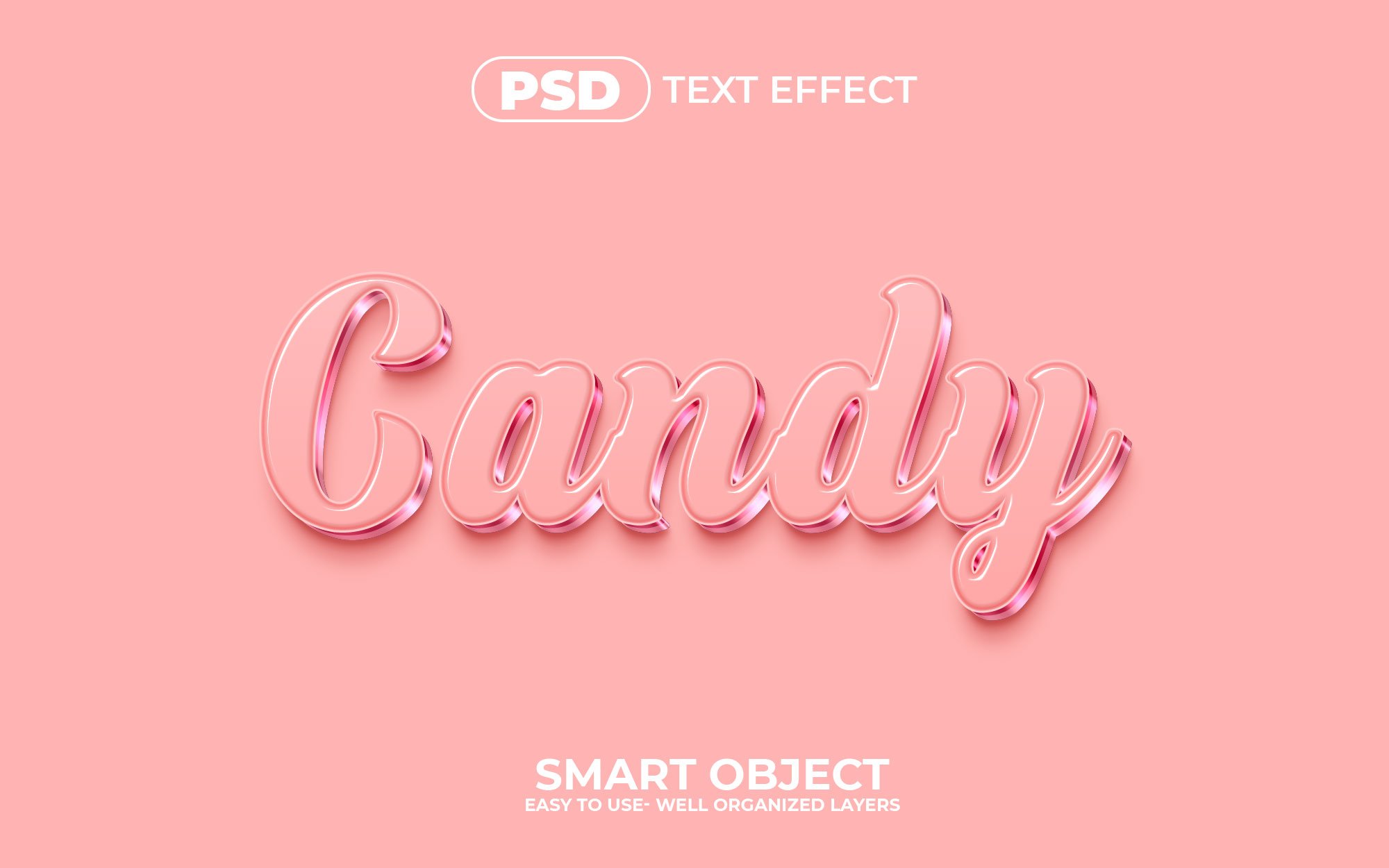 Candy 3d Editable Text Effect Stylecover image.