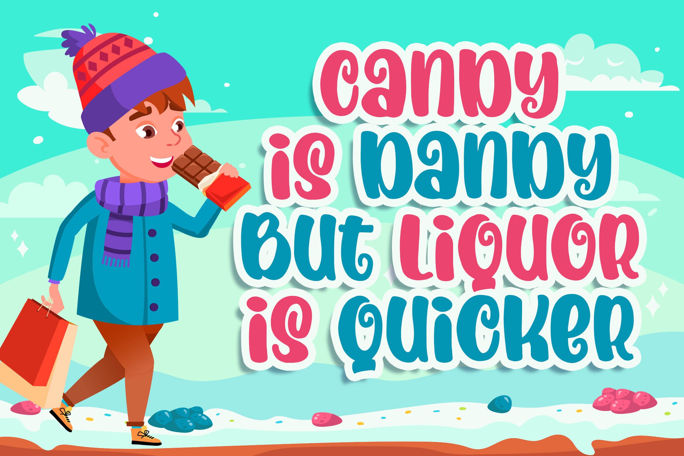 Candy Twister an Unique Playful Font preview image.