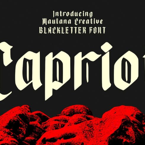 Capriot Blackletter Font cover image.