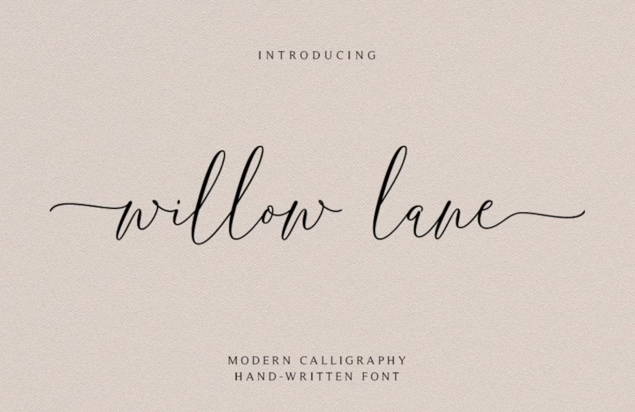 Calligraphy fontWedding font, Moderncover image.