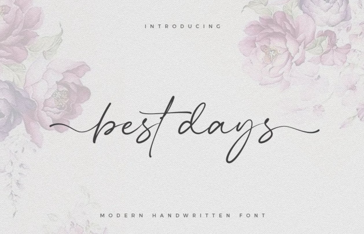 Calligraphy font, Wedding fontcover image.