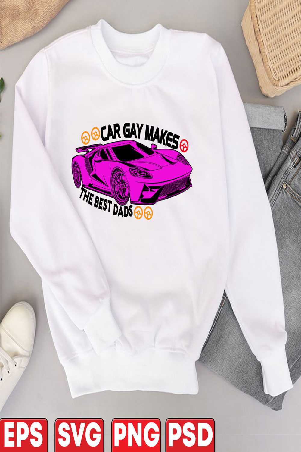 Car Gay Makes The Best dads pinterest preview image.