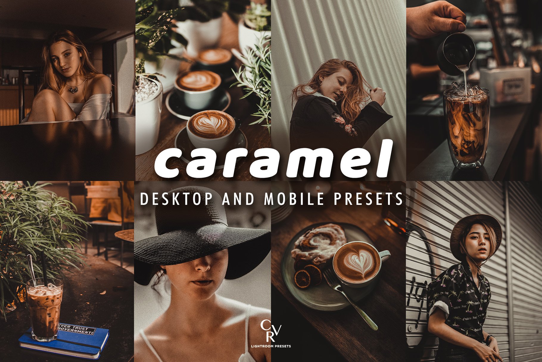 10 Caramel Lightroom Presetscover image.