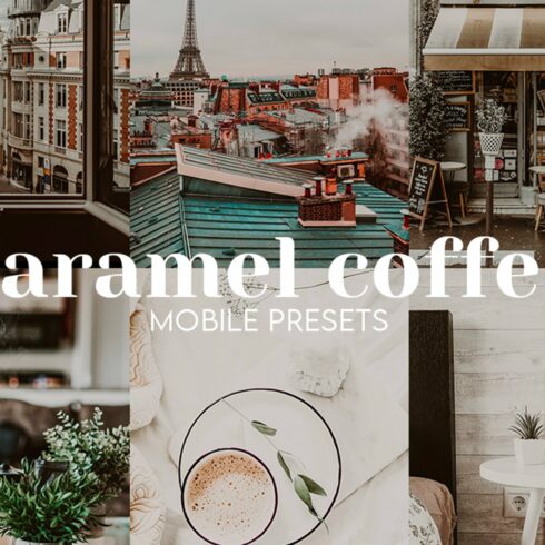 Caramel Coffee Lightroom Presetcover image.