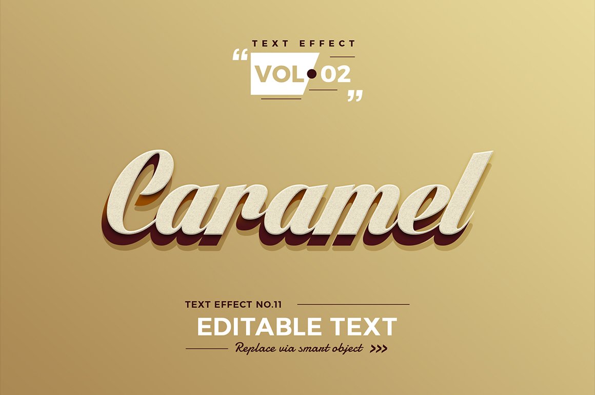 caramel text effect layer style 748