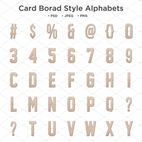 Cardboard Style Alphabet Typographycover image.