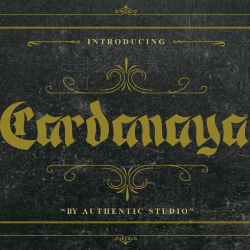 Cardanaya Blackletter cover image.